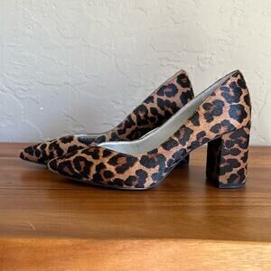1. State‎ animal print calf hair chunky heel pointed toe size 6.5